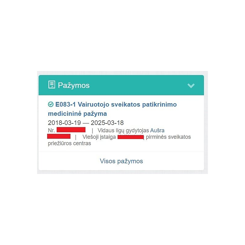 Pažyma